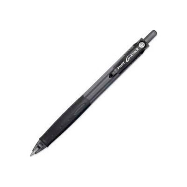 Pilot¬Æ BeGreen G-Knock Rollerball Pen, Refillable, Fine, 0.7mm, Black Barrel/Ink, Dozen, Pilot, Mfr#: 31506